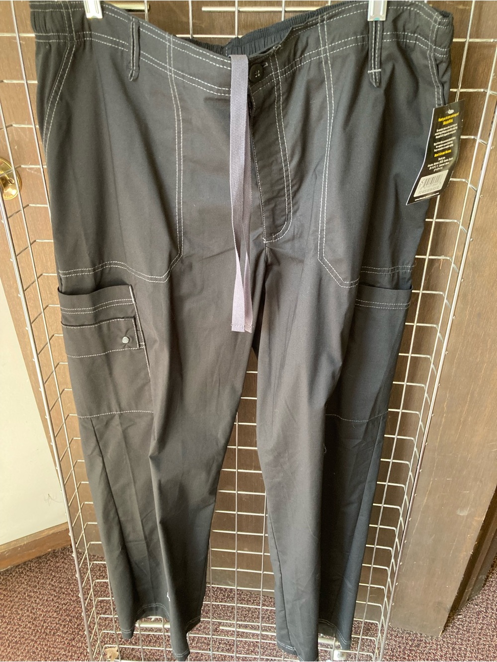 Men’s Black Scrub Pants Wonder Wink NWT